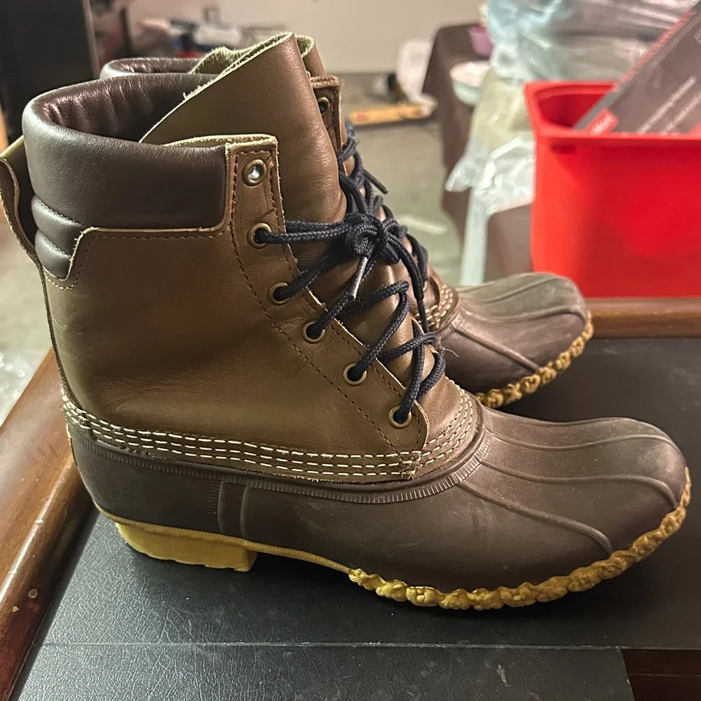 L.L. Bean Men's Dark Brown Rain Boots